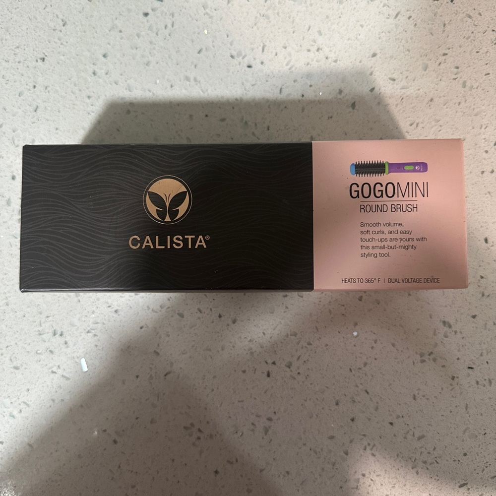 Calista GOGOMINI Round Brush - Black and Pink